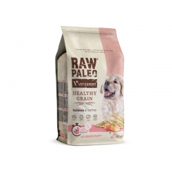 VETEXPERT RAW PALEO HEALTHY GRAIN PUPPY SALMON  2KG - sucha karma z łososiem dla szczeniąt